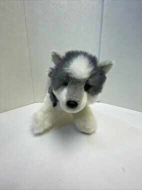 Douglas Cuddle Toys 10” Plush Soft Husky Dog 1885 Realistic Stuffed Animal READ